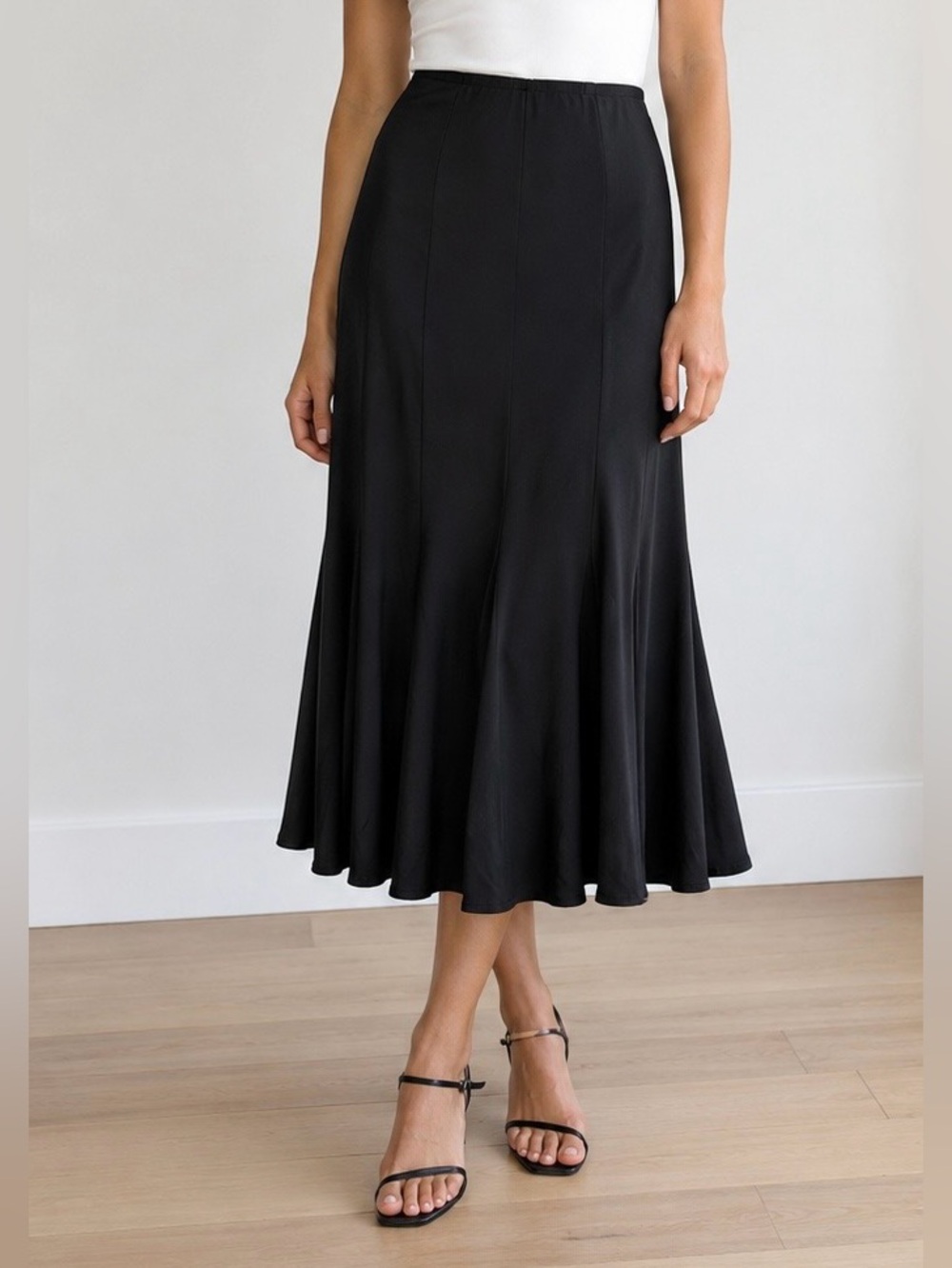 Joseph Ribkoff Elegant Black A-Line Skirt